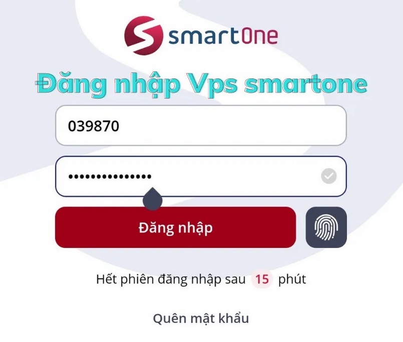 Đăng ký - đăng nhập VPS SmartOne App mobile